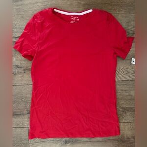 WOMEN’S TALBOTS PIMA COTTON CREWNECK TEE RED